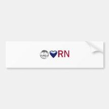 PeaceLoveRN Bumper Sticker