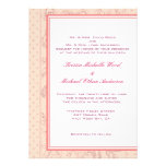 Peach/Coral Wedding Invitation