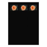 Peach - Yellow rose, on black. Personalized Invitations