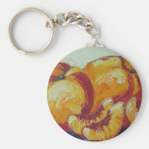 Peaches Key Chain