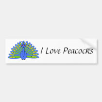 Peacock bumper stickers