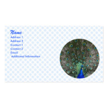 Peacock Business Card Template