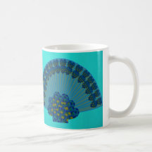 Peacock Fan Coffee Mugs