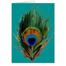 Peacock Feather Cards