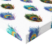 Peacock feather pattern canvas prints