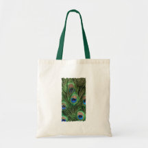 Peacock Feather Tote Bags