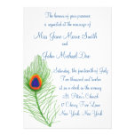 Peacock Feather Wedding Invitation