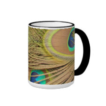 Peacock Feathers Mug