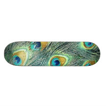 PEACOCK FEATHERS Skateboard