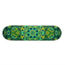 PEACOCK KALEIDOSCOPE Skateboard