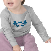 Peacock Love Aqua Tees
