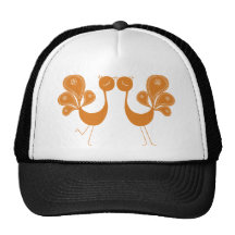 Peacock Love Marigold Mesh Hats