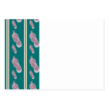 Peacock Silhouette Stripes Business Card