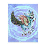 Peacock Unicorn Postcards