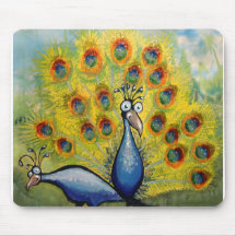 Peacocks Mousepads