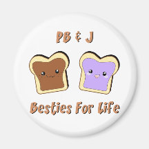 Peanut Butter and Jelly Fridge Magnets