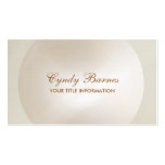 Pearl Circle Frame Business Card