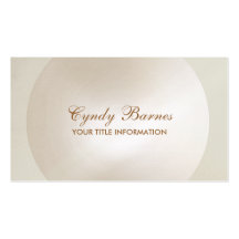 Pearl Circle Frame Business Card