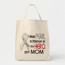 Pearl In Memory Of My Mum Lung Cancer Bags