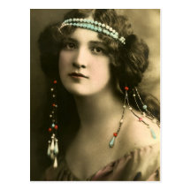 Pearls in Her Hair Postcard