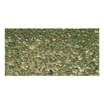 Pebble Stone Rockwall Texture Background Photo Card