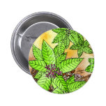 Pebbles and Flowers Pinback Button