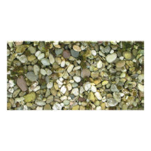 Pebbles Rocks Stones Texture Background Photo Greeting Card