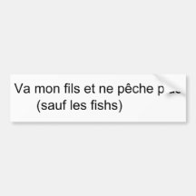 peche bumper stickers