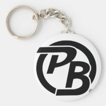 Pecky Boyz Logo ID (Black) Key Chains
