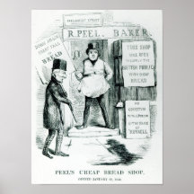 Peel's Cheap Bread Shop Print