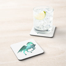 Pegasus Taking Flight Cork Coasters