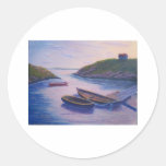 Peggy's Cove Dingies Round Sticker