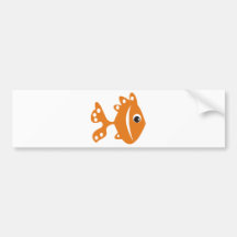 peixe laranj bumper sticker