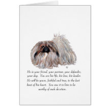 Pekingese Greeting Card