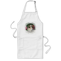 Pekingese in a Garden Setting Aprons