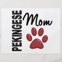 Pekingese Mum 2 Personalised Flyer