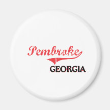 Pembroke Georgia City Classic Fridge Magnet