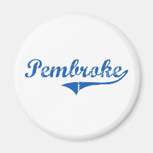 Pembroke New Hampshire Classic Design Fridge Magnets