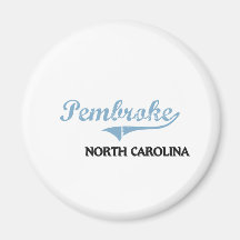 Pembroke North Carolina City Classic Refrigerator Magnets