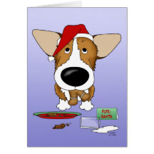 Pembroke Welsh Corgi Christmas Greeting Card