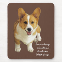 Pembroke Welsh Corgi Happy Mousepad