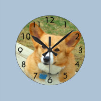Pembroke Welsh Corgi Photo Clock wall clocks