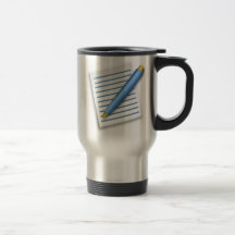 Pen and Notepad Mug