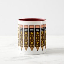 PENCIL Holder Coffee Mugs