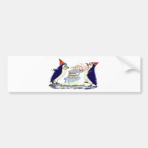PeNgUiN BiRtHdAy Bumper Stickers