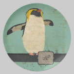 Penguin Blue Lagoon Monogram Plate plates