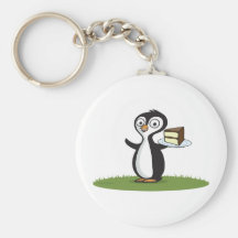 Penguin Cake Keychains