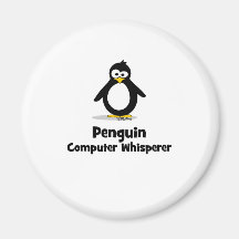 Penguin Computer Whisperer Refrigerator Magnet