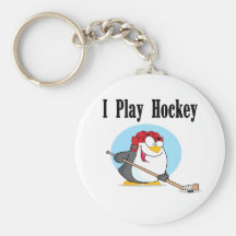 Penguin Hockey Tshirts and Gifts Key Chain