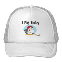 Penguin Hockey Tshirts and Gifts Mesh Hat